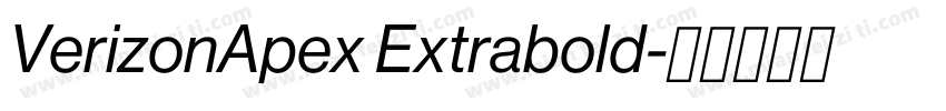 VerizonApex Extrabold字体转换